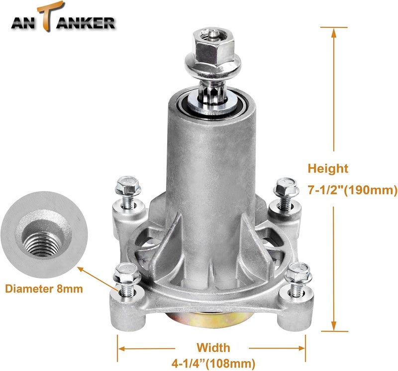 Antanker 187292 187281 587819701 532187281 587253301 Spindle Assembly Fit for yth22v46 Spindle for Husqvarna AYP Crafts Man 42" 46" 48" 54" Lawn Mower Deck(3 Pack) - Image 2